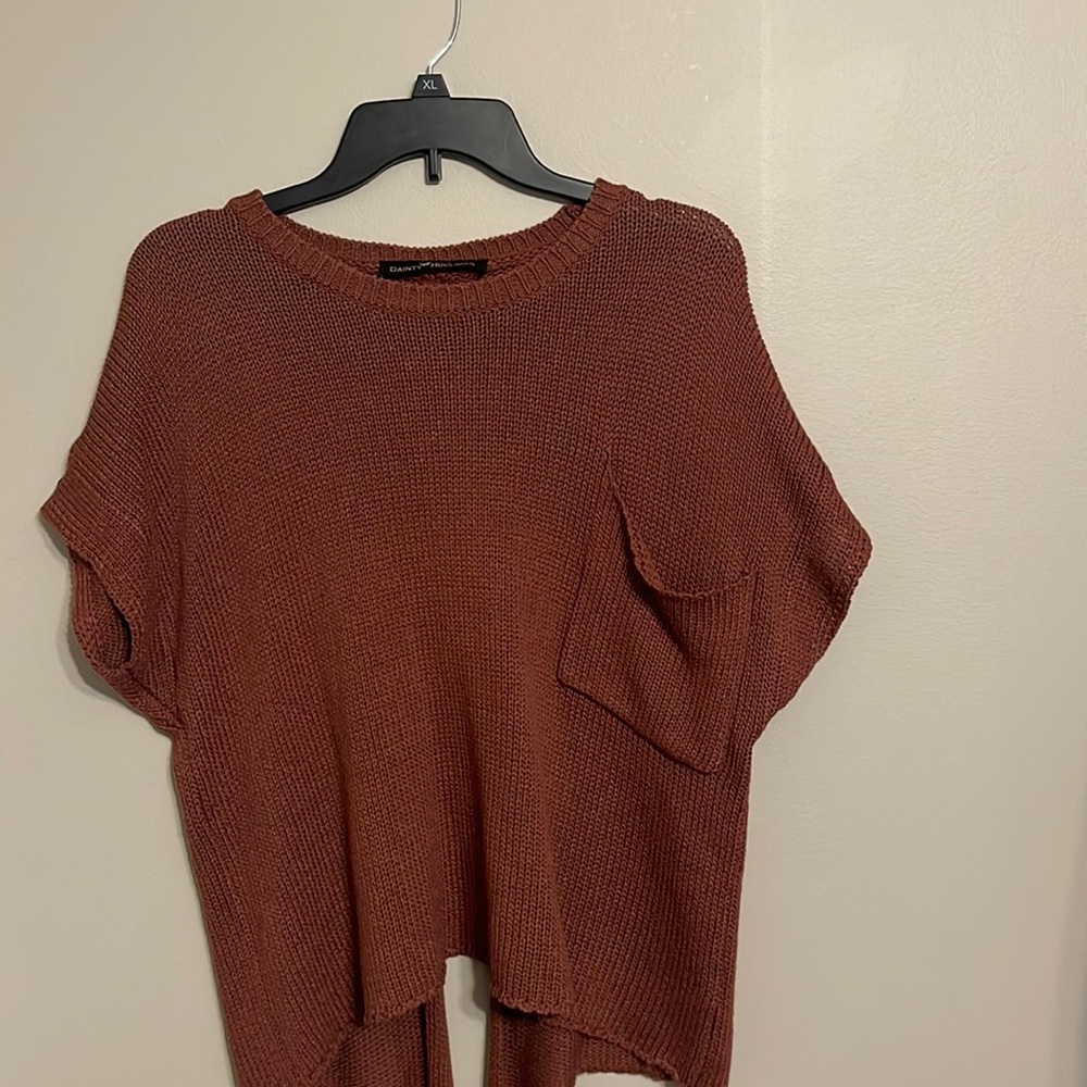 Burnt sweater top